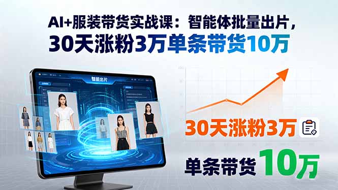 AI赋能短视频带货-服装行业从业者必看实战攻略