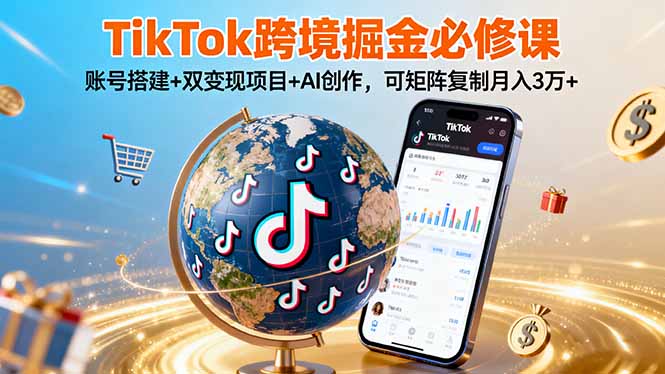 图片[1]-跨境出海必学-TikTok账号搭建到变现-全程实操教学-爱分享资源网