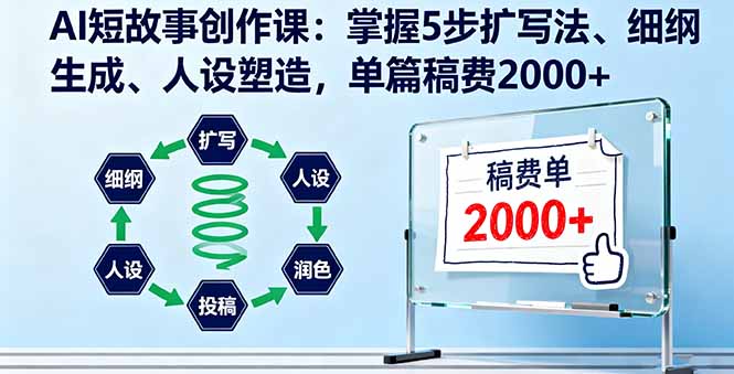 图片[1]-AI助力短篇小说创作-5步法让你轻松写故事变现-爱分享资源网