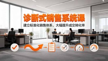 诊断式销售系统课：解锁标准化销售密码-让成交转化率一路狂飙