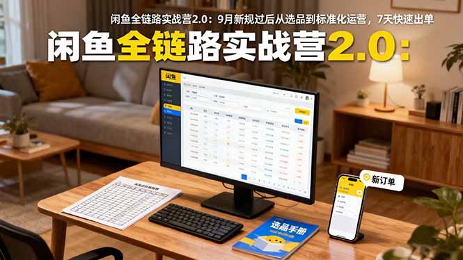 图片[1]-闲鱼实战2.0：精准选品+高效运营-单日利润500+