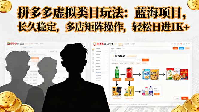 图片[1]-3 – 5天出单-拼多多虚拟电商多店矩阵暴利攻略-爱分享资源网