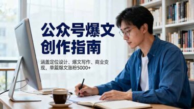 零基础到爆文达人：公众号个人IP打造全攻略-爱分享资源网