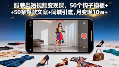 50个流量钩子+50条爆款文案-服装人短视频变现新路径-爱分享资源网