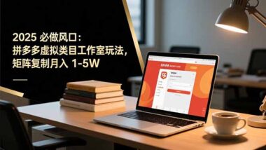 拼多多虚拟类目：新手轻松起步-收益翻倍的捷径-爱分享资源网