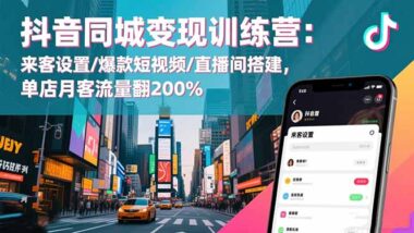 抖音来客全攻略：实体店老板的流量变现秘籍大公开-爱分享资源网