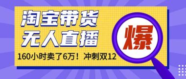 懒人福音-淘宝无人直播-24小时挂机赚佣金