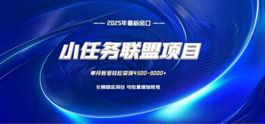 小任务联盟：一次部署-月入9000的挂机赚钱秘籍-爱分享资源网