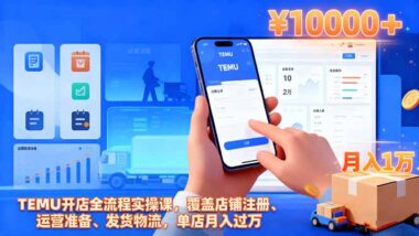TEMU开店全攻略：零基础也能快速上手