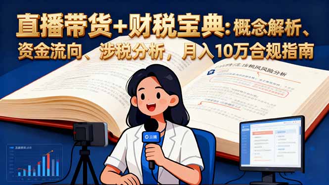 图片[1]-直播带货+财税全攻略：从0到1掌握行业核心-轻松盈利-爱分享资源网