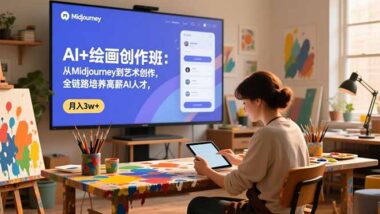 AI绘画创作班：开启艺术与财富双赢的黄金通道-爱分享资源网