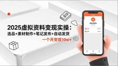 小红书虚拟资料实战课-解锁双平台运营新技能-爱分享资源网