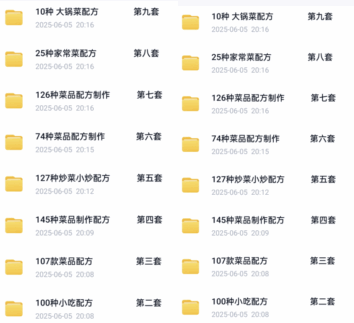 700种经典中式快餐配方大全-大锅菜盒饭炒菜外卖食谱-食材与调料完美配比