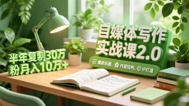 从0到30万粉-10堂课教你玩转自媒体写作与运营-爱分享资源网
