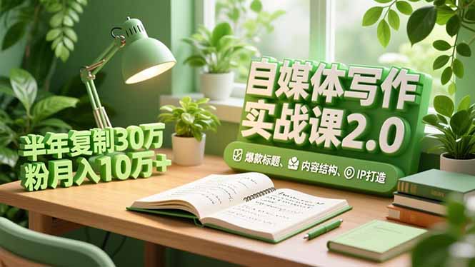 图片[1]-从0到30万粉-10堂课教你玩转自媒体写作与运营