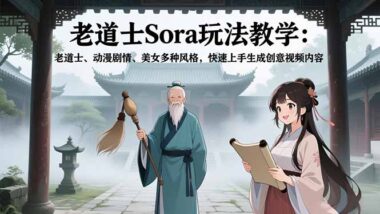 想生成创意视频？「老道士Sora玩法教学」入门指南必看-爱分享资源网