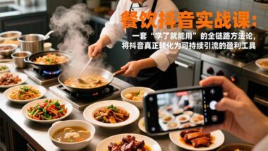 从零到爆：抖音获客全流程实战课程-餐饮人必看-爱分享资源网
