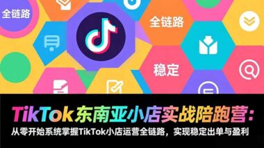 TikTok小店实战营：手把手教你打造盈利店铺-爱分享资源网