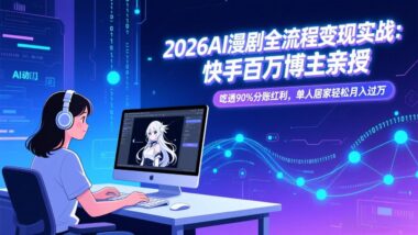 2026最新无人直播全攻略：非实时防风+AI音频去重+OBS推流-打造技术护城河-轻松月入5W+