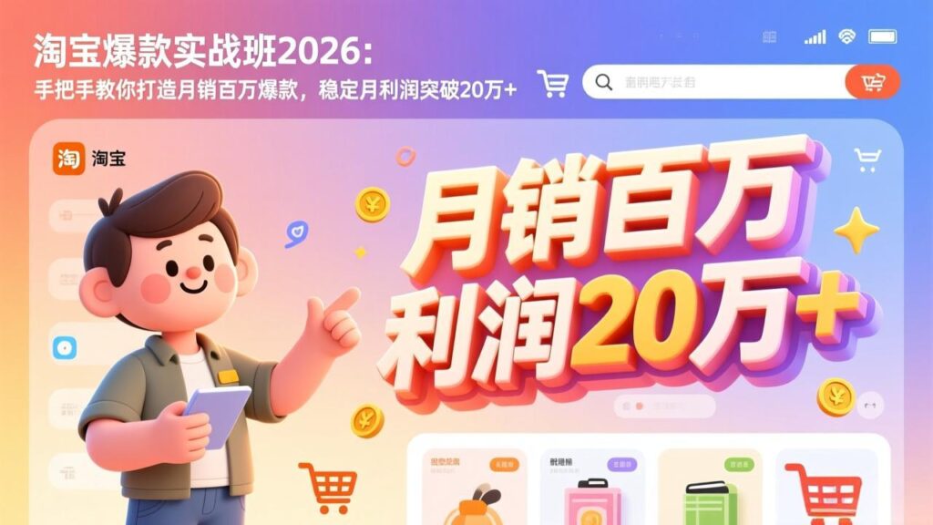 图片[1]-淘宝天猫爆款打造秘籍：从0到行业TOP的实战攻略