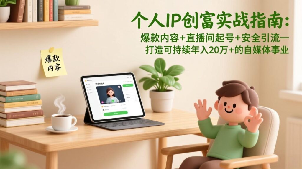 图片[1]-自媒体小白必看：从0到1构建变现账号体系全攻略