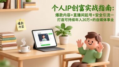自媒体小白必看：从0到1构建变现账号体系全攻略-爱分享资源网