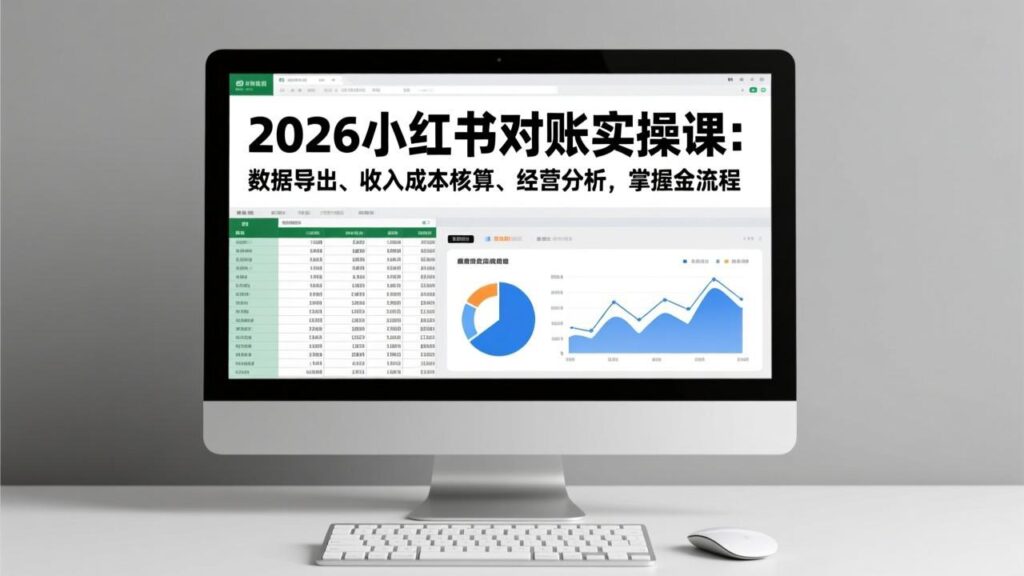 图片[1]-小红书电商财务对账与经营分析_一站式搞定-爱分享资源网