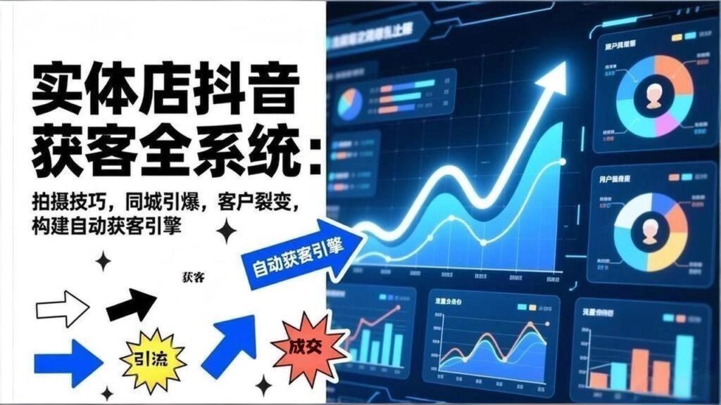 图片[1]-抖音卖货新风口-实体店32节实战课教你引流变现