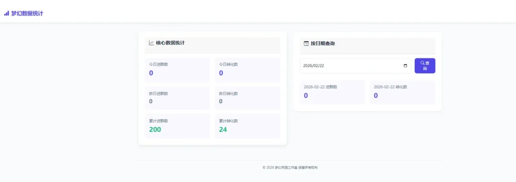 图片[2]-梦幻数据统计1.0重磅来袭-拉新推广竟能后台随心指定数据