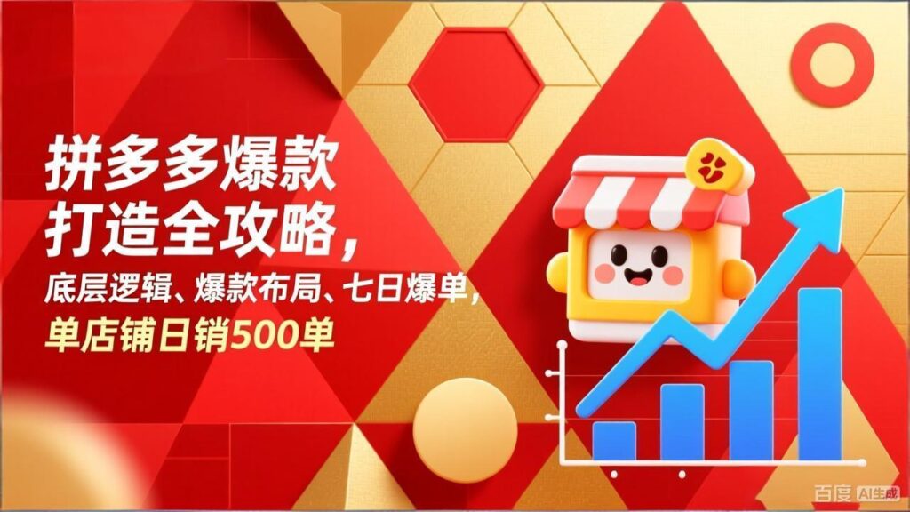 图片[1]-解锁拼多多高阶玩法-付费推广+爆款打造一步到位-爱分享资源网