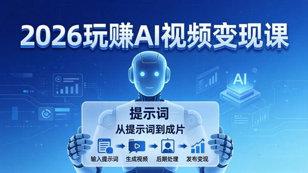图片[1]-AI视频变现全攻略：从提示词精准设计到成片极速产出-爱分享资源网