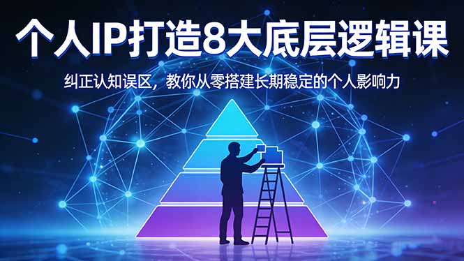 图片[1]-付费必看-个人IP打造8大核心逻辑全揭秘：0基础也能构建持久影响力