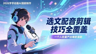 AI漫剧制作全攻略：零基础也能月入过万-爱分享资源网