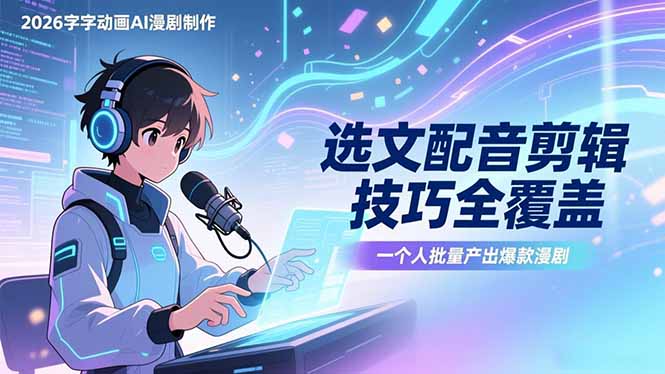 图片[1]-AI漫剧制作全攻略：零基础也能月入过万