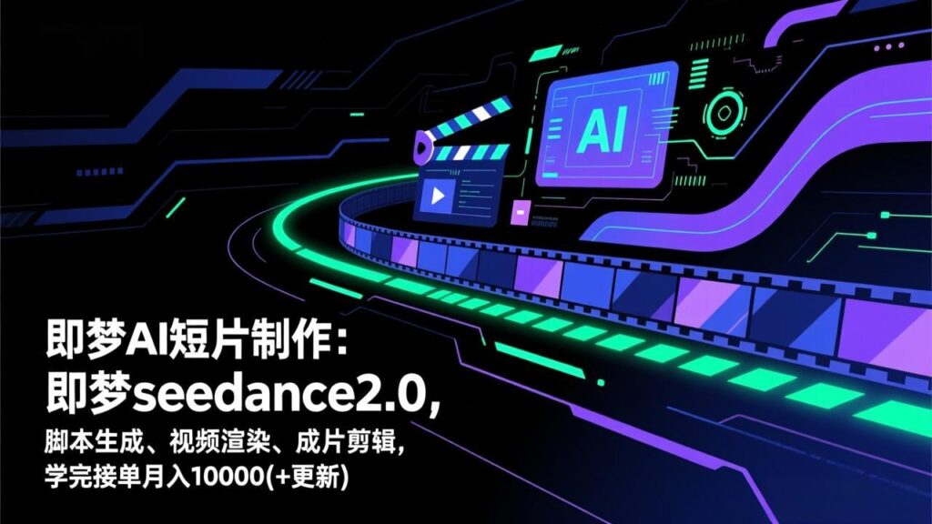 图片[1]-即梦AI短片制作大升级-seedance2.0脚本至成片全攻略-轻松月入过万-爱分享资源网