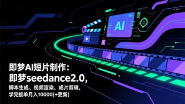 即梦AI短片制作大升级-seedance2.0脚本至成片全攻略-轻松月入过万-爱分享资源网