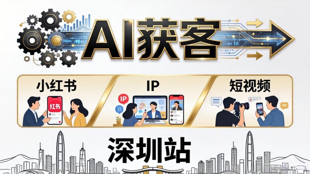 图片[1]-2026AI获客实战特训营深圳开讲-3天2夜深度拆解小红书+IP打造+短视频引流