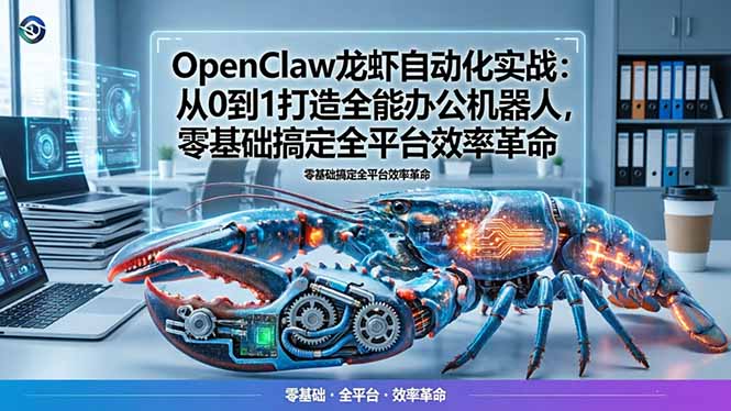 图片[1]-OpenClaw龙虾自动化全解析：零基础速成-解锁全平台办公效率飙升秘籍