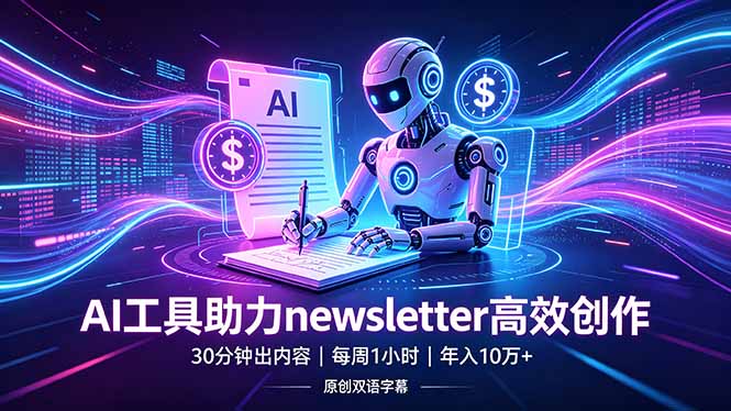 图片[1]-AI神器30分钟搞定newsletter-每周1小时轻松年入10万+