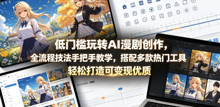 图片[1]-AI漫剧创作零基础入门：保姆级全流程技法教学-新手低门槛轻松上手